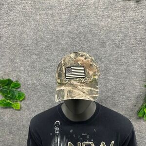 TrueTimber Camo American Flag Strapback Hat